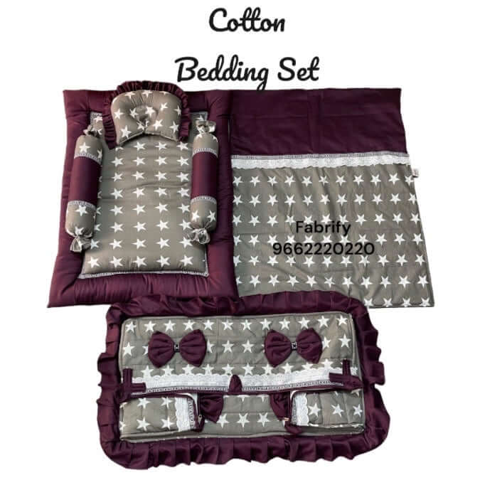 Cotton baby bedding set on sale