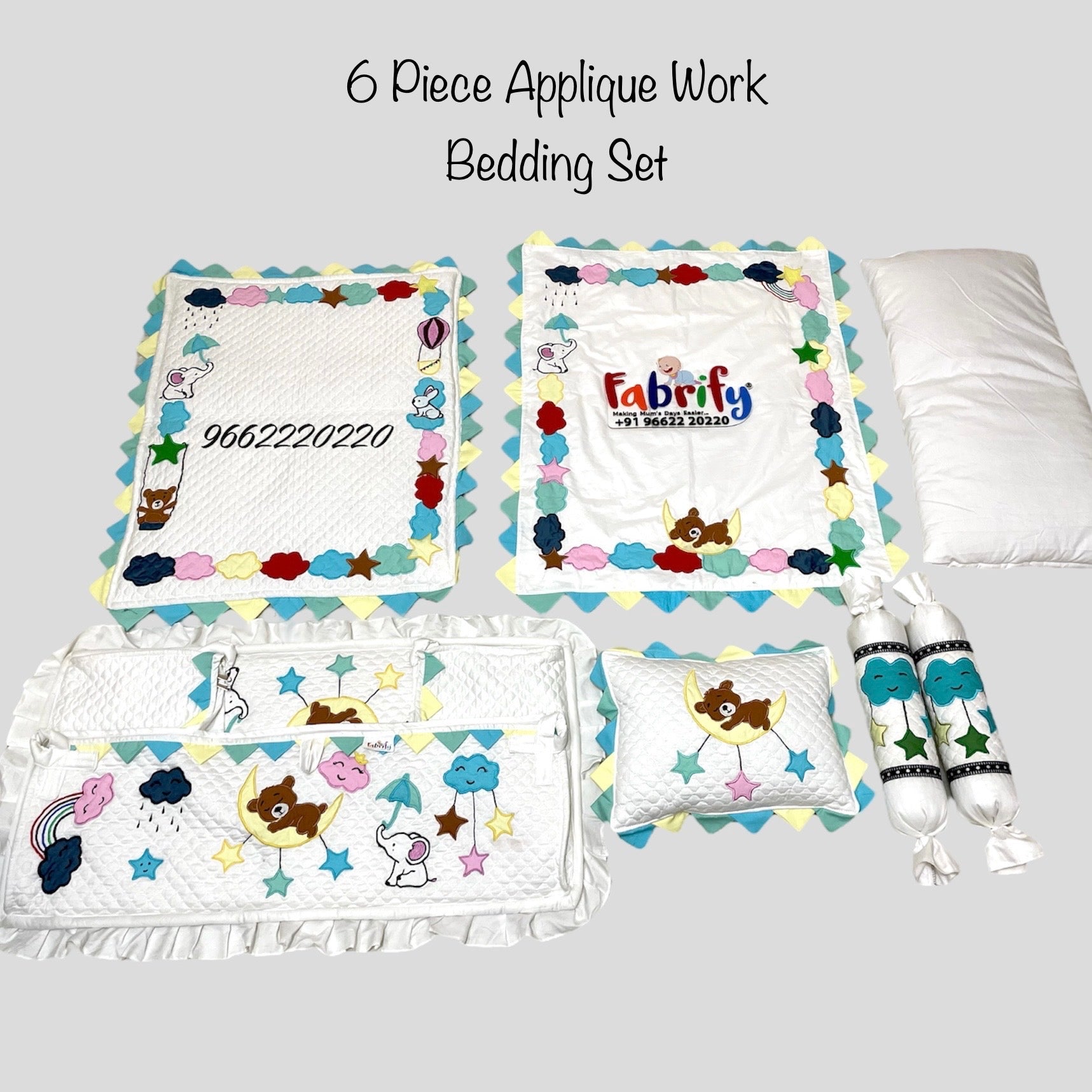 Fabrify Patch /Appliqué Work Bedding Set